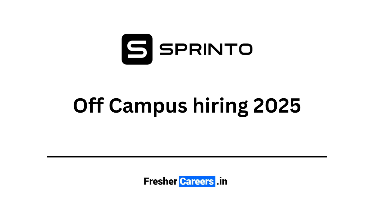 sprinto Off Campus hiring 2025