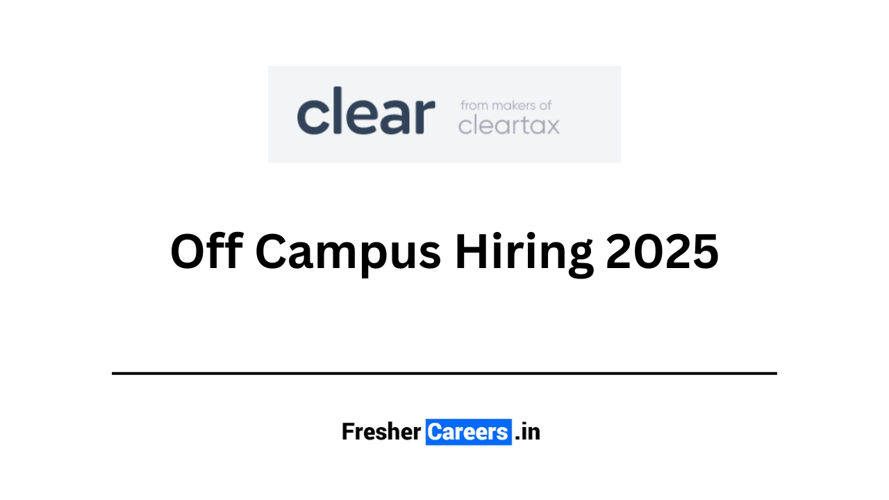 cleartax Off Campus Hiring 2025