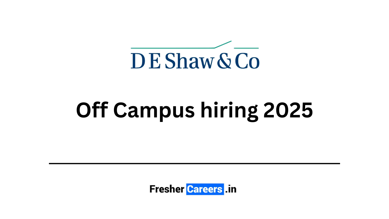 de shaw Off Campus hiring 2025